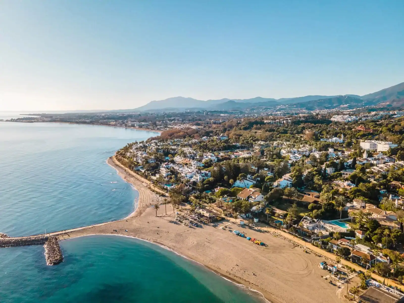 Overview of the Golden Mile, Marbella